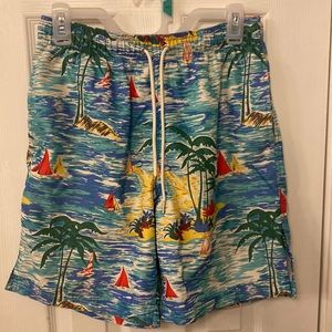 Lands End swim trunks smal